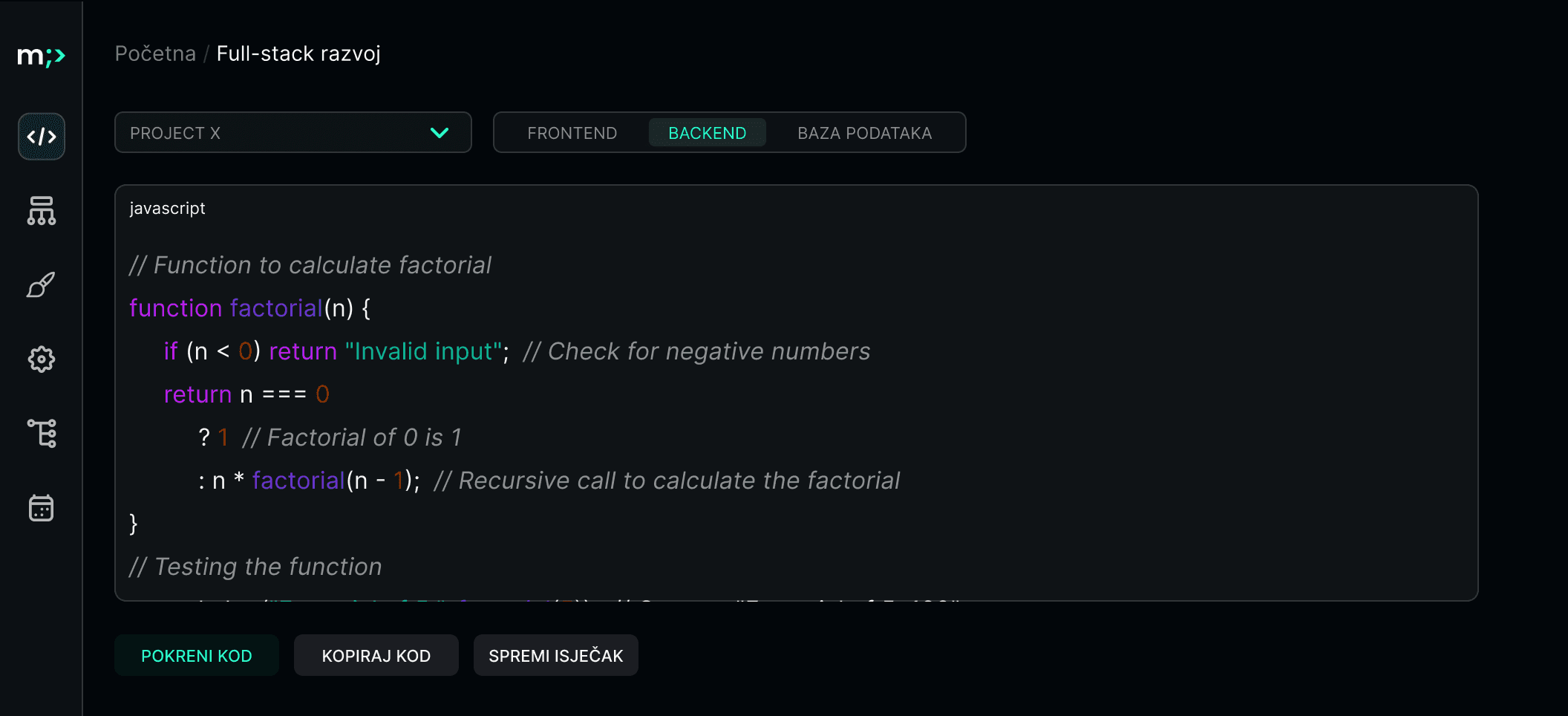 Full Stack Development background